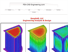Tablet Screenshot of fea-cae-engineering.com